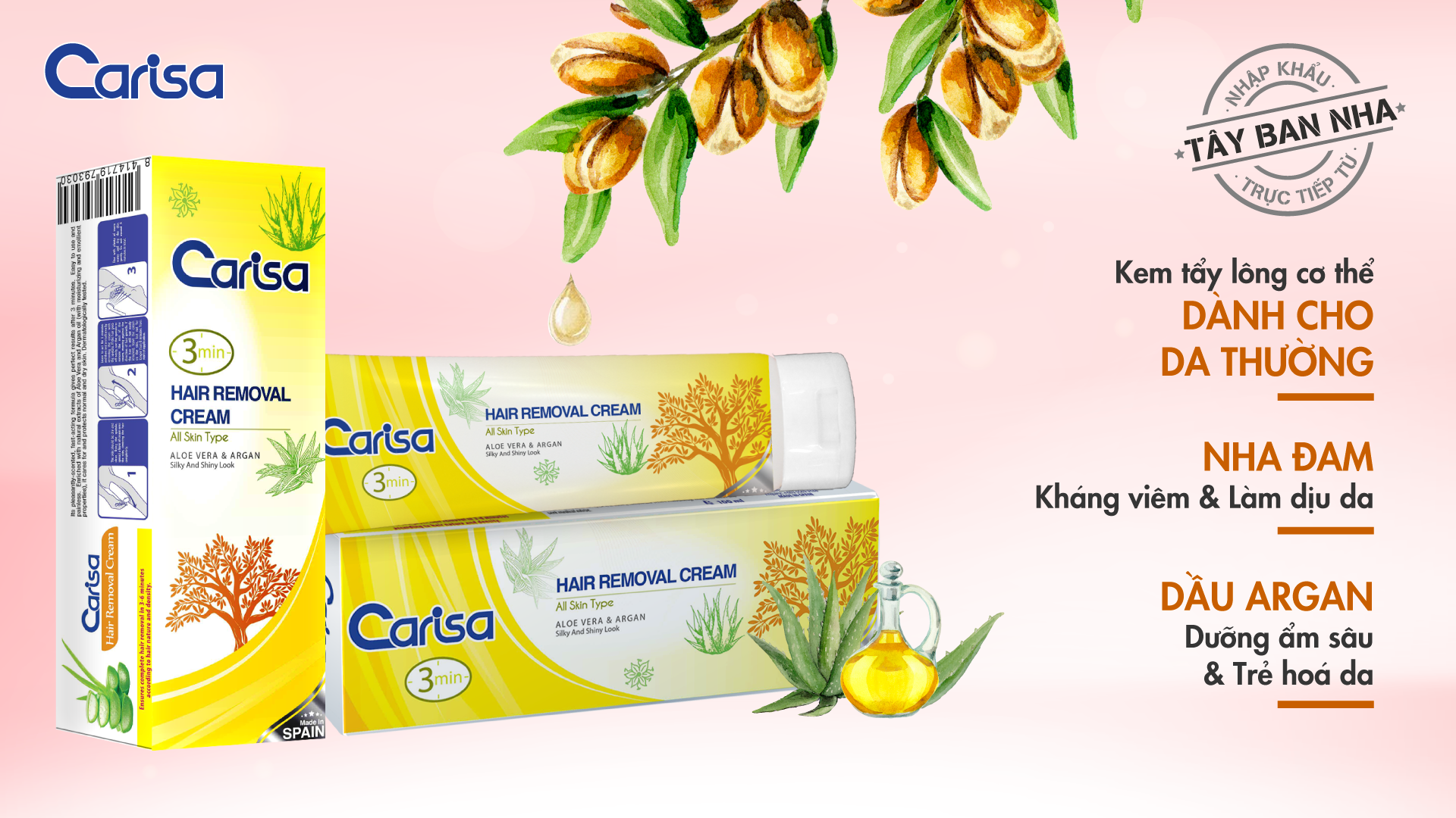 Kem Tẩy Lông CARISA dành cho da thường