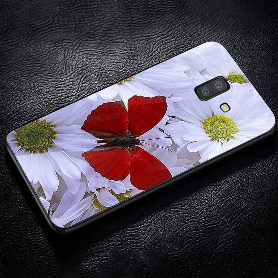 Ốp kính cường lực cho điện thoại Samsung Galaxy J4 - J6 - J6 PLUS - J6 PRIME - J8 - bướm đẹp MS ANH040