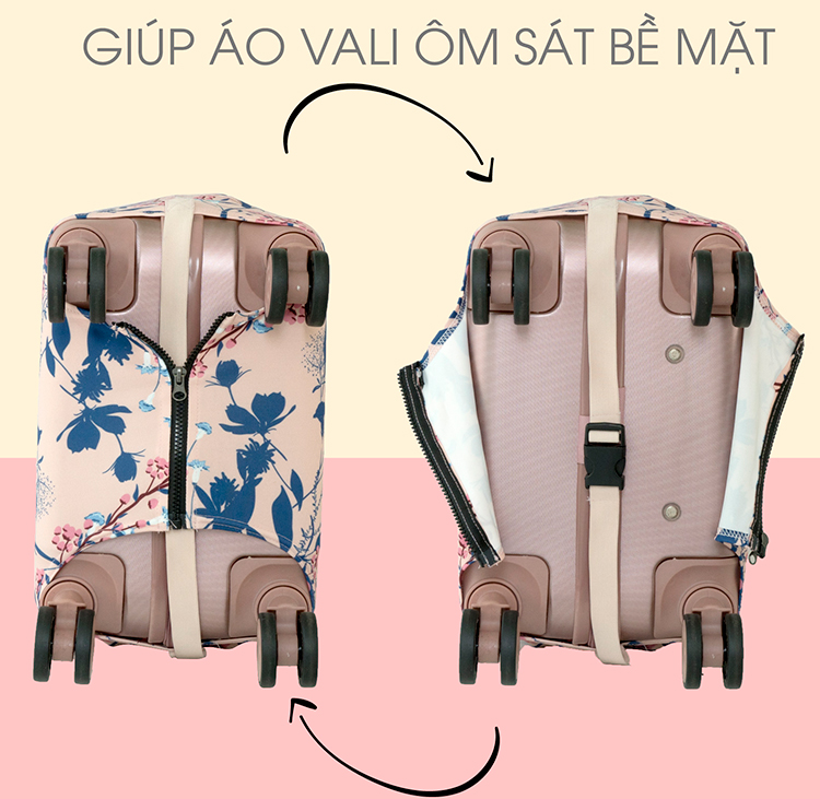 Áo Trùm Vali Thun 4 Chiều Trip Hello Spring ATHVHS