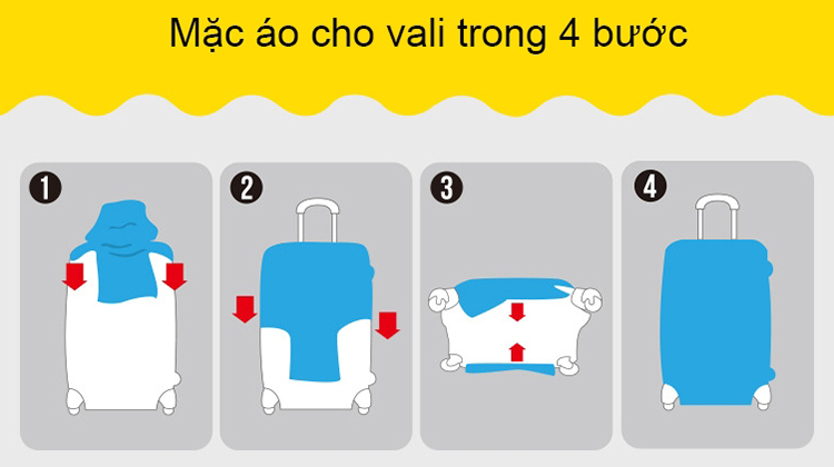 Áo Trùm Vali Thun 4 Chiều Trip Hello Spring ATHVHS