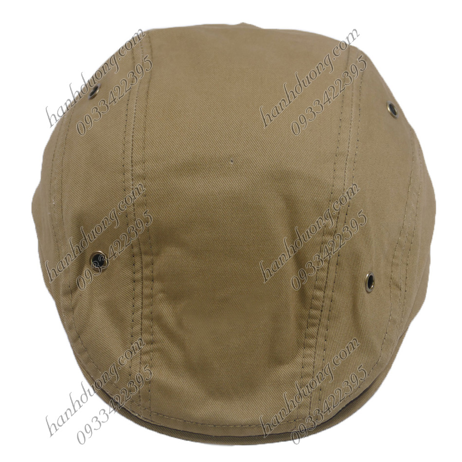 Nón beret nam mũ mỏ vịt người lớn, nón bê rê nam trơn không thêu logo, chất liệu vải kaki 2 lớp bền đẹp - Hạnh Dương