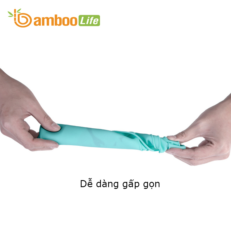 Yếm ăn dặm cho bé Bamboo Life BL068 hàng chính hãng Yếm ăn dặm silicon Yếm ăn dặm có máng chống bám bẩn Đồ dùng ăn dặm cho bé 4