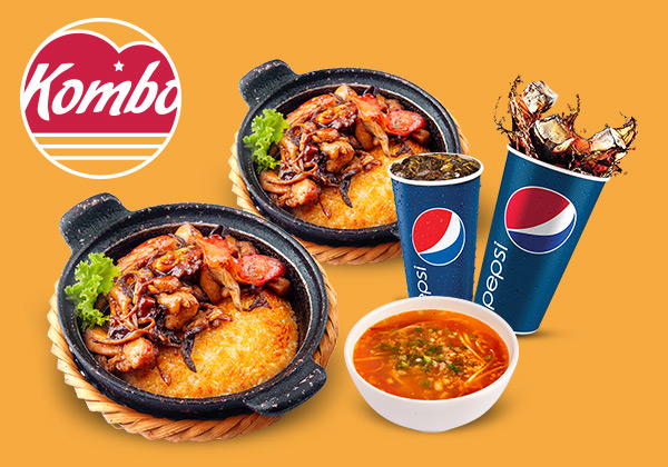 Mua Giftpop-Kombo Cơm Niêu Singapore - Set Ăn 2 Cơm Niêu Gà Nấm 2 Mặt + 2 Pepsi + 1 Canh Chua Dành Cho 02 Người