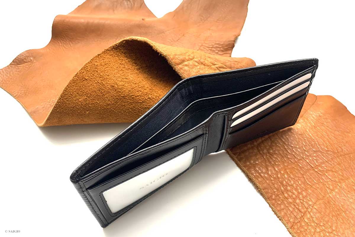 Ví Nam Mini Nhỏ Gọn Cao Cấp, Da Bò NAPA Láng Mịn, Thiết Kế Cổ Điển, Tinh Tế - Sang Trọng, Dáng Ngang - Gập 2, Đựng Tiền và Thẻ ATM Tiện Dụng - Hàng Chính Hãng SAIGIO
