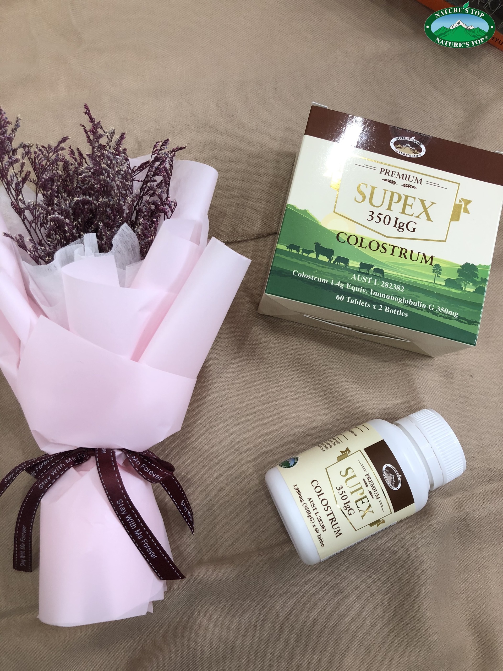 Viên uống sữa non Úc hàm lượng cao Nature's Top SUPEX COLOSTRUM