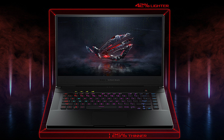 Laptop Asus ROG Zephyrus S GX502GW-AZ129T Core i7-9750H/ RTX 2070 8GB/ Win10 (15.6 FHD IPS 240Hz G-Sync, 3ms) - Hàng Chính Hãng