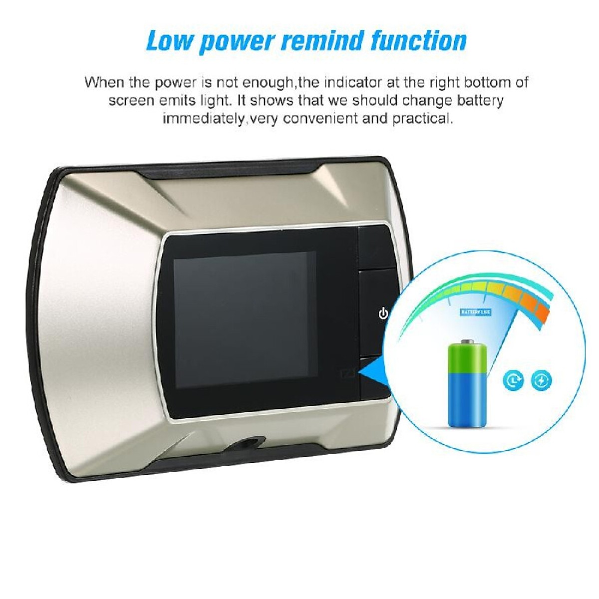 Màn Hình Camera Trực Quan Cửa Nhìn Trộm Không Dây Dodocool Màn Hình Camera Trực Quan Cửa Nhìn Trộm Không Dây Dodocool