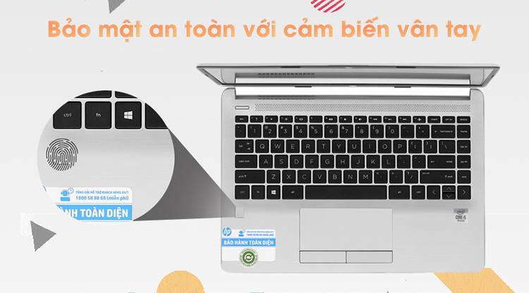 Laptop HP 348 G7 9PG83PA (Core i3-8130U/ 4 GB DDR4 2666 MHz/ SSD 256GB NVMe PCIe/ 14 FHD/ Win10) - Hàng Chính Hãng