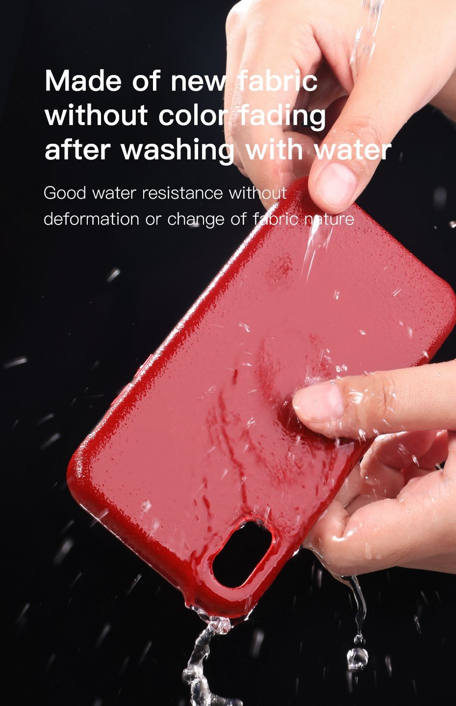 Ốp lưng bọc vải siêu mịn, chống trầy xước Baseus Original Super Fiber Case cho iPhone XS Max (New Model) - Hàng chính hãng