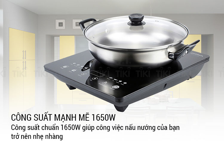 Bếp Điện Từ Goldsun BA 2104MT (1650W) - Hàng Chính Hãng