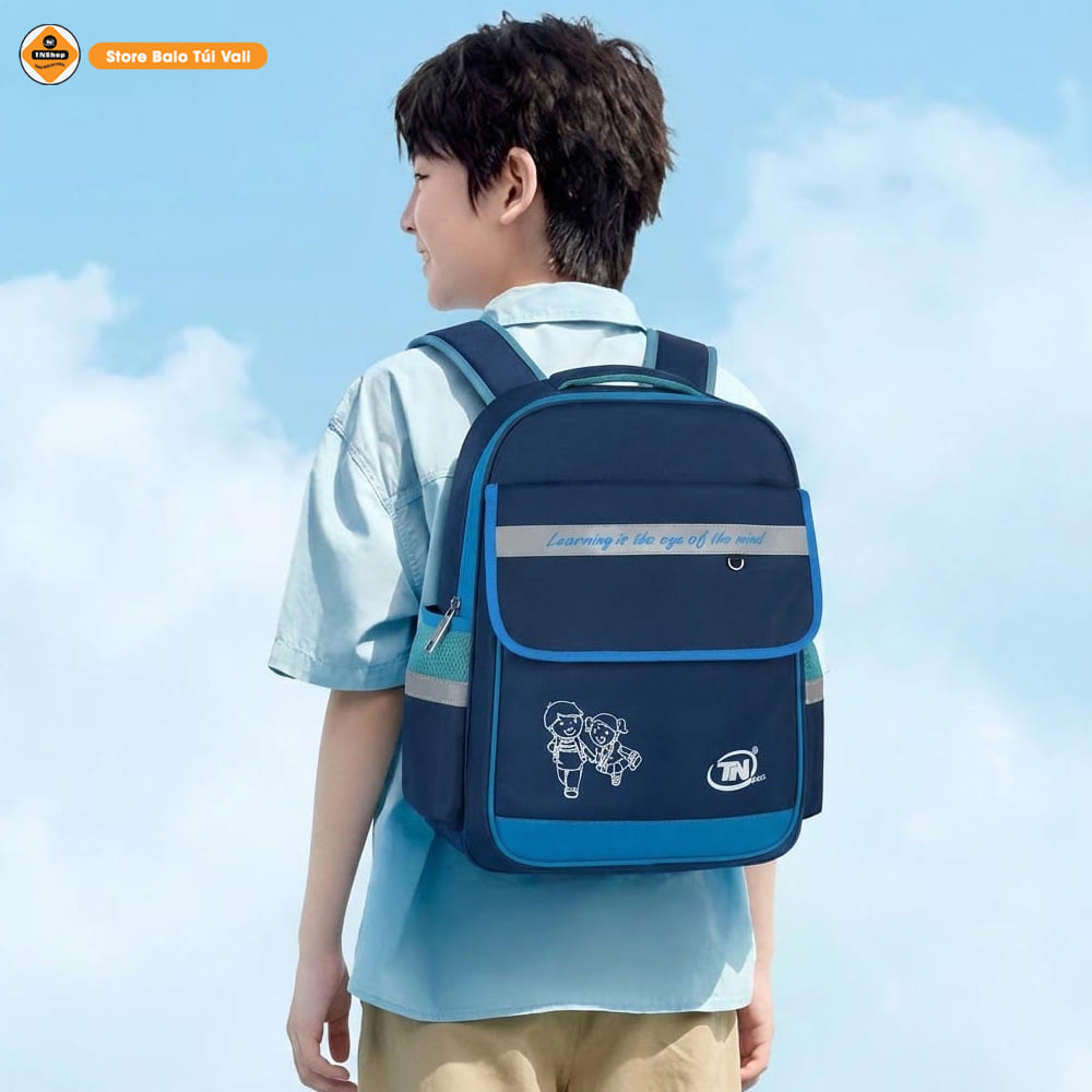 Balo Tiểu Học Siêu Nhẹ Chống Gù TN Bags TN.B 3014 – Balo Cao Cấp Chống Nước, Đeo Êm Vai, Thoáng Khí, Tiện Lợi Cho Bé Đi Học Đi Chơi!