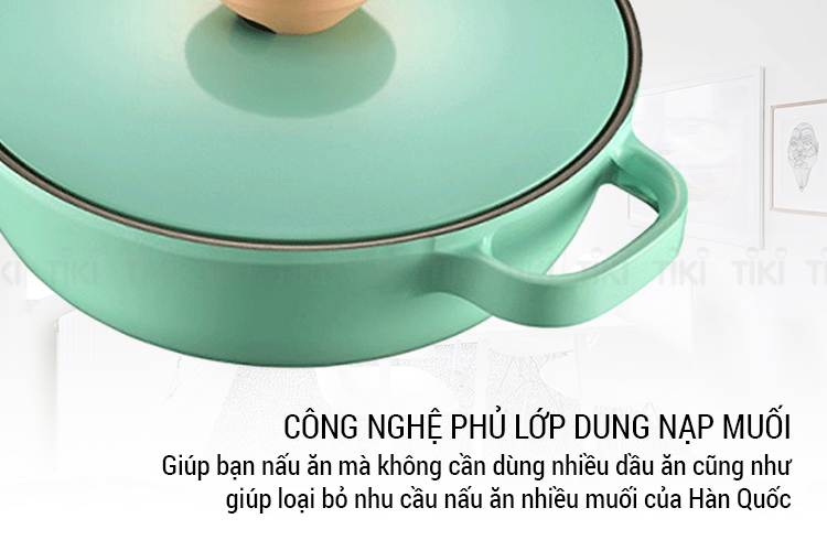 Nồi lẩu Ceramic Hard Anodized PoongNyun BNPT-24CL(IH) Size 24cm