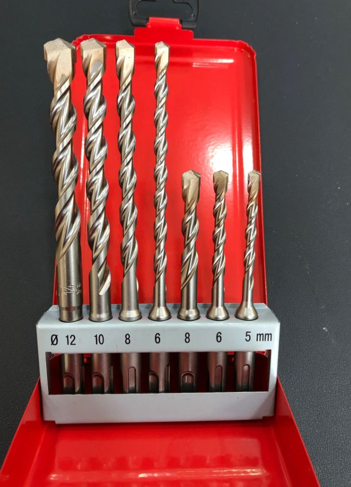 Bộ Mũi Khoan Búa Milwaukee Đầu Hàn Hợp Kim 5-12 Mm - Hàng Chính Hãng 100% từ Mỹ