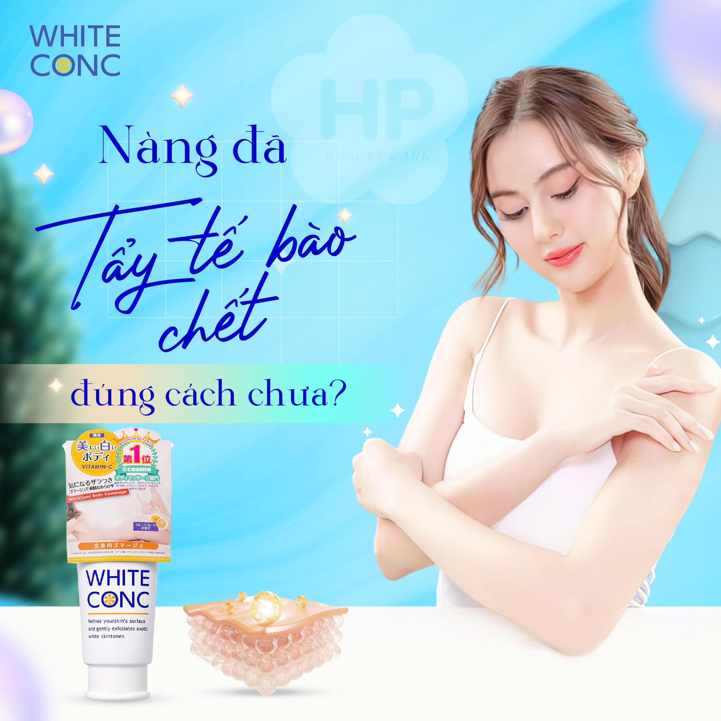 Kem Tẩy Tế Bào Chết Toàn Thân White Conc Body GC II 180g