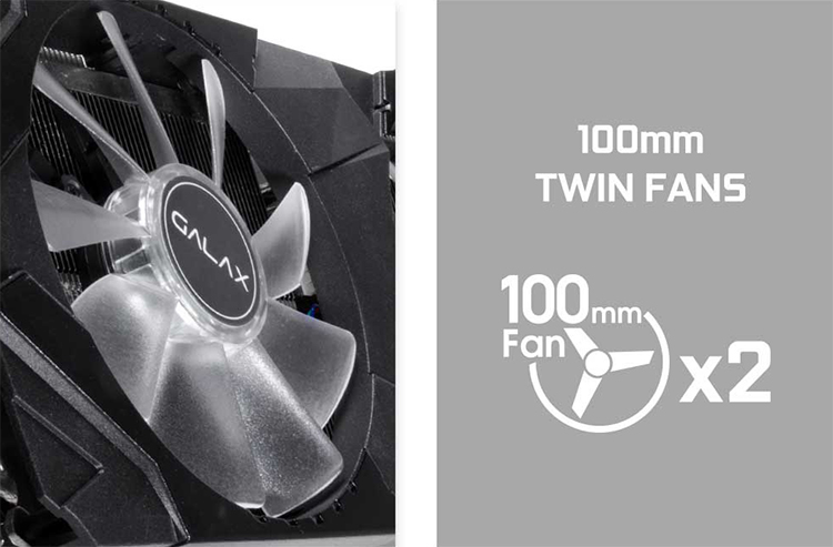 Card Màn Hình VGA Galax GeForce RTX 2070 EX 1 Click OC 8GB GDDR6 27NSL6MPX2VE 256bit 2 Fan HDMI - Hàng Chính Hãng