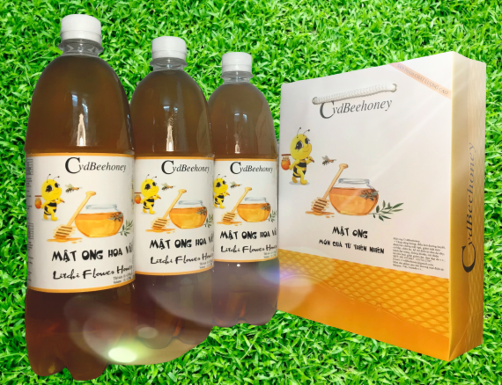 Mật ong hoa vải 1L (1,4Kg) Cvdbeehoney 2