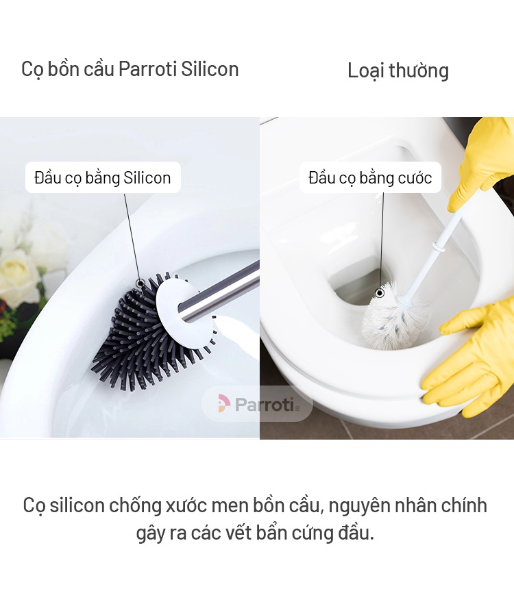 cọ bồn cầu parroti