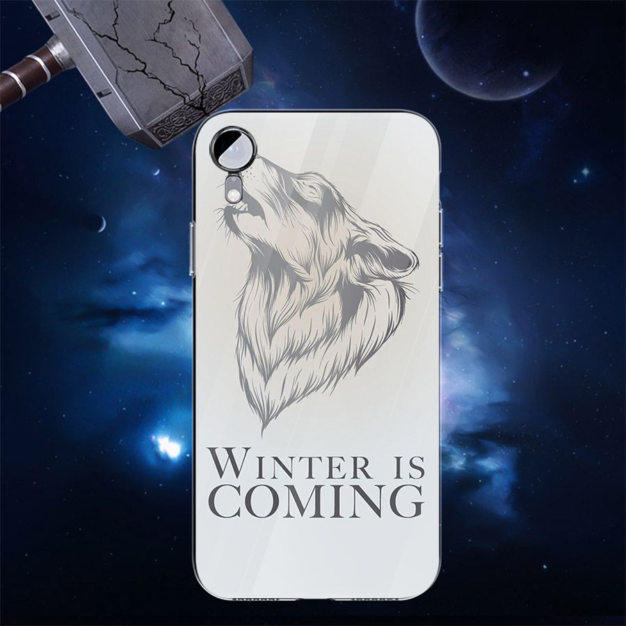 Ốp kính cường lực dành cho điện thoại iPhone XR - X/XS - XS MAX - cuộc chiến vương quyền - got033