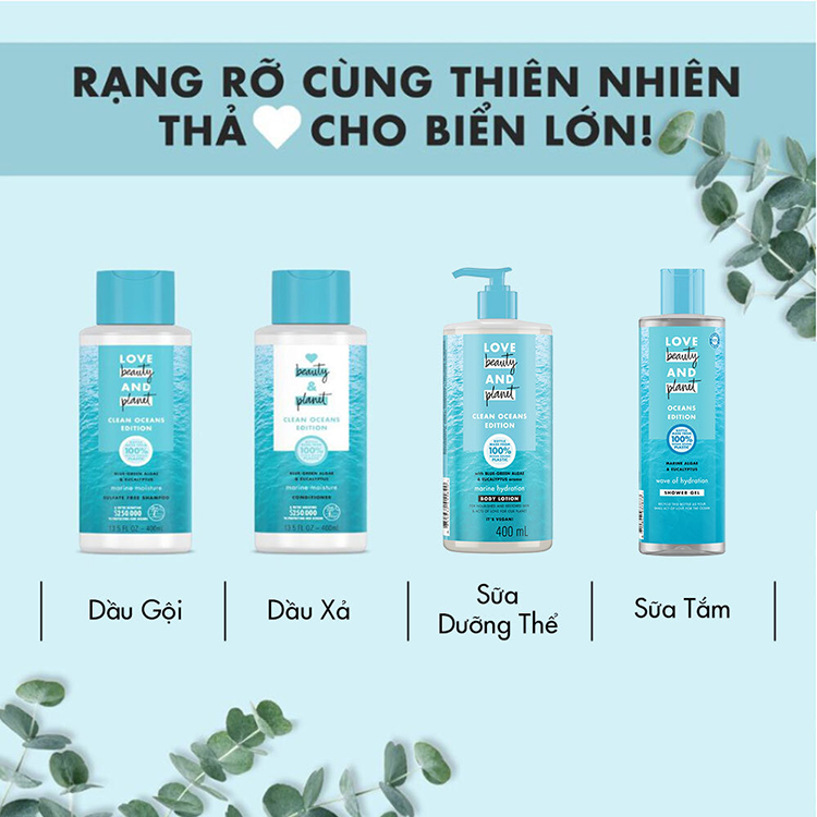 Sữa Dưỡng Thể Love Beauty And Planet Đại Dương Cấp Ẩm 400ml