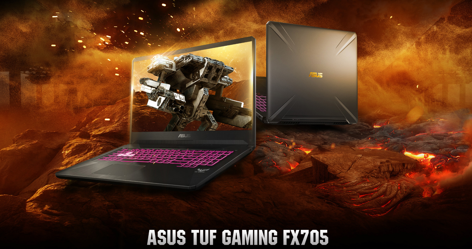 Laptop Asus TUF Gaming FX705DD-AU059T AMD R7-3750H/ GTX 1050 3GB/ Win10 (17.3