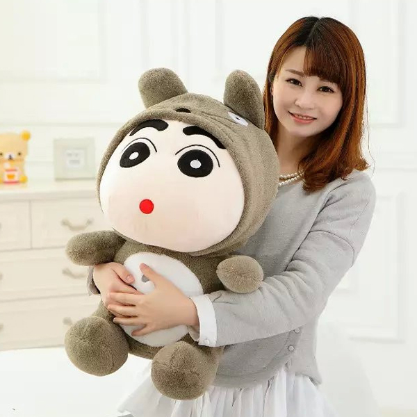 Gấu Bông Shin Totoro (50cm) Gb06 (Màu Xám)