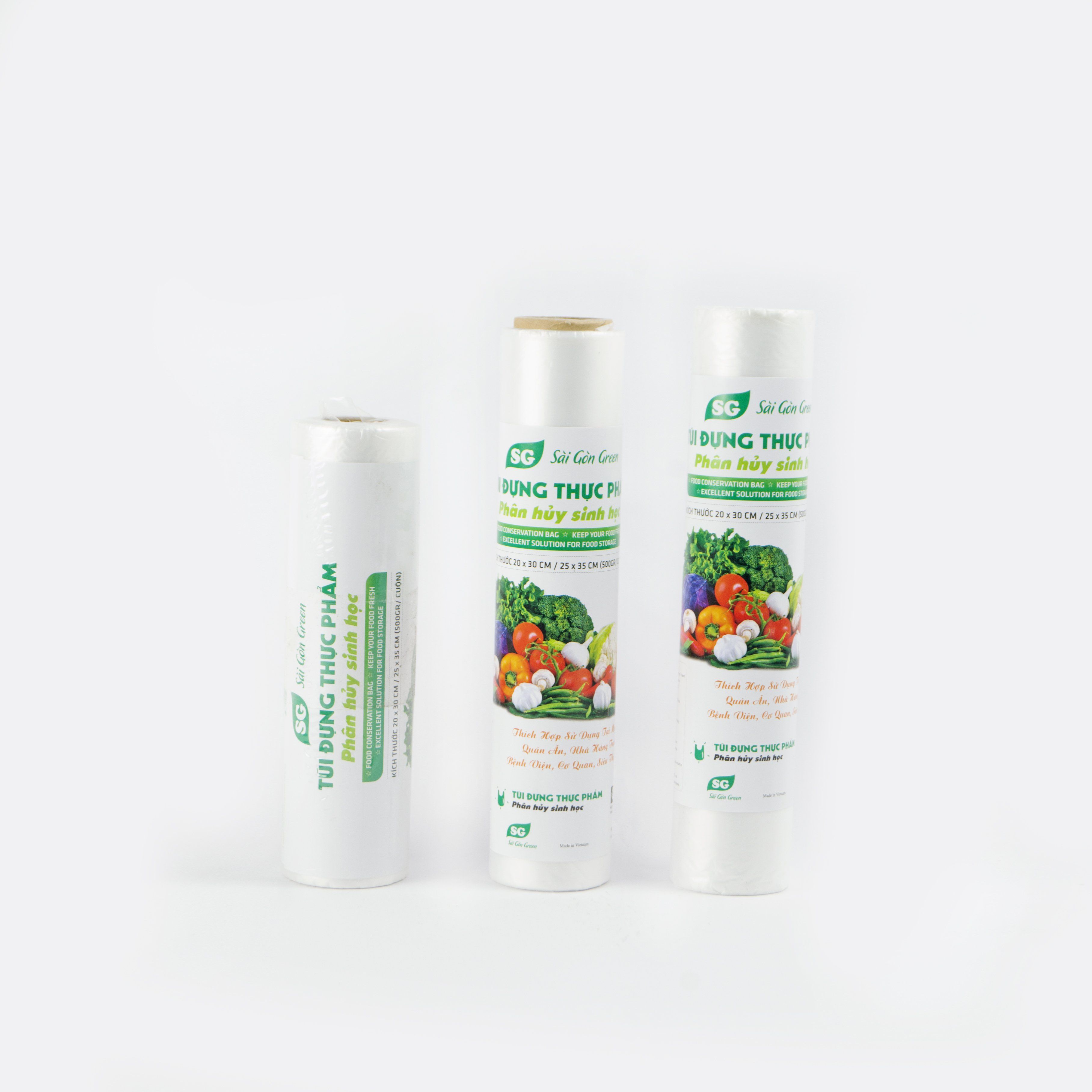 Set 3 Túi Đựng Thực Phẩm Phân Hủy Sinh Học