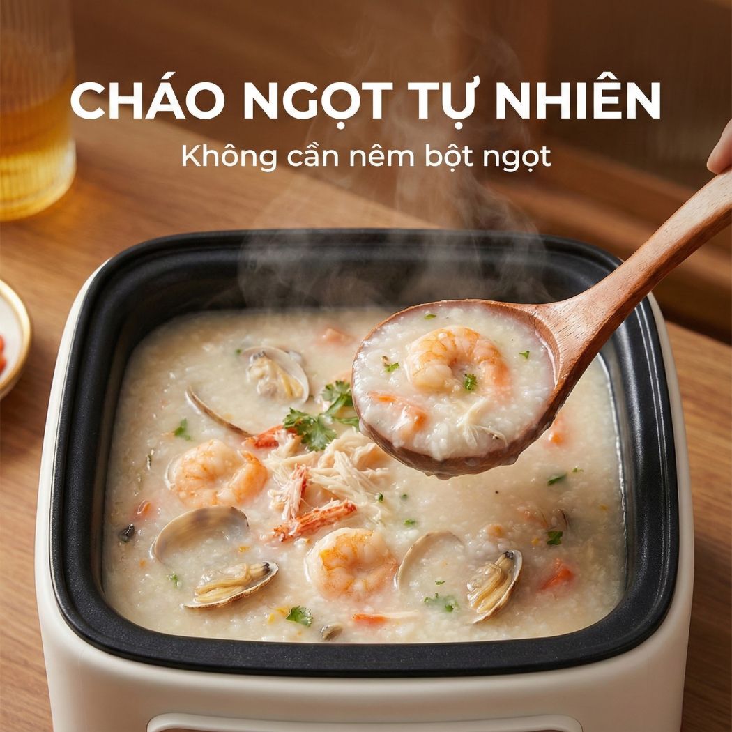 Nồi lẩu hấp thủy nhiệt Mishio MK382 khay hấp inox 304 - Hàng chính hãng