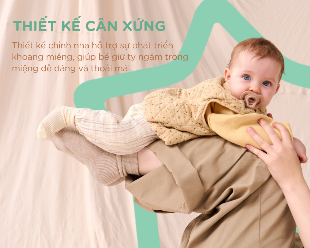 Ty ngậm silicon siêu nhẹ cho bé Tommee Tippee Ultra Light 0-6, 6-18 tháng (vỉ đôi, tách lẻ)