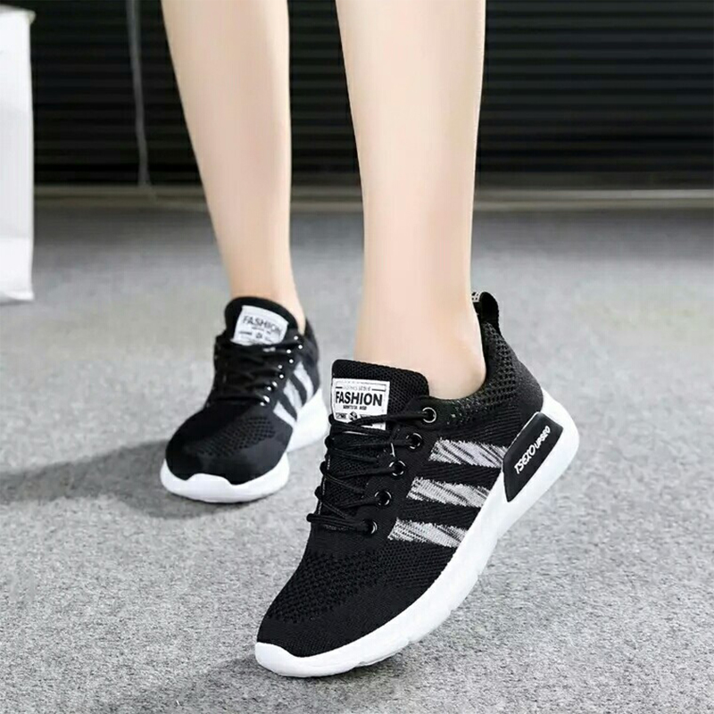 Giày Sneaker Nữ Sọc Chéo Hapu