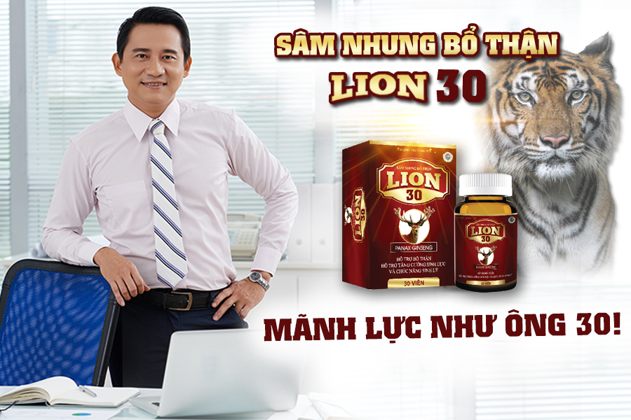 Sâm Nhung Bổ Thận Lion 30 - Hỗ trợ Tăng Cường Chức Năng Sinh Lý Nam - Giảm Triệu Chứng Tiểu Đêm, Tiểu Nhiều Lần 1