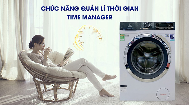 Máy Giặt Cửa Trước Inverter Electrolux EWF9023BDWA (9kg) - Hàng Chính Hãng