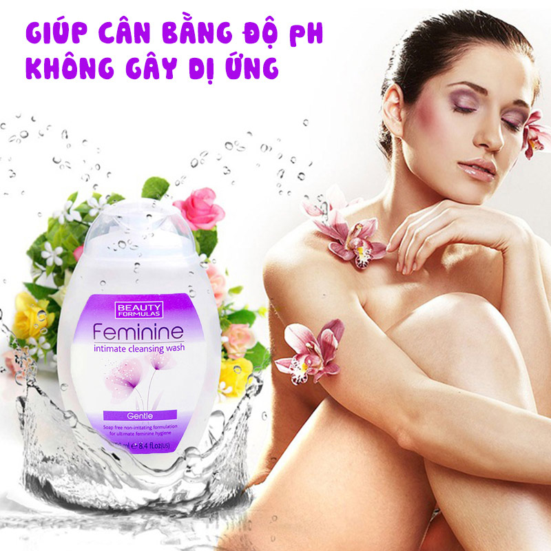 Nước Rửa Vệ Sinh Phụ Nữ Beauty Formulas Feminine Intimate Cleansing - Gentle 250ml