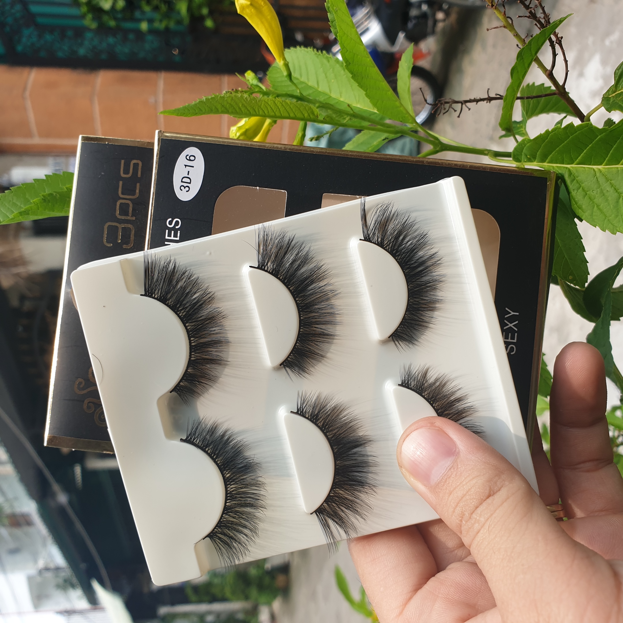 Lông mi giả lông chồn 3 Fashion Eyelashes 3 Faux-Cils 3D 1 bộ 3 cặp