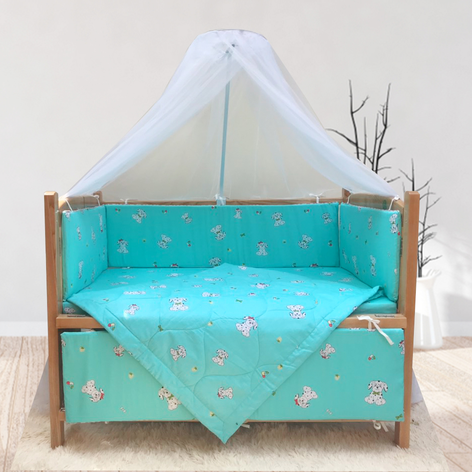 Cũi cho bé - Combo cũi gỗ Sồi