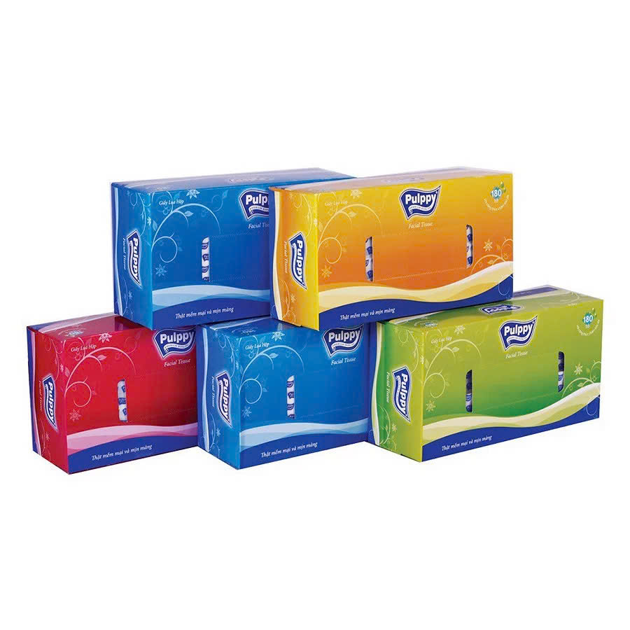 Khăn Giấy Hộp Giấy Rút Pulppy 2 Lớp Mềm Mịn Siêu Dai 180 Tờ 2 Lớp