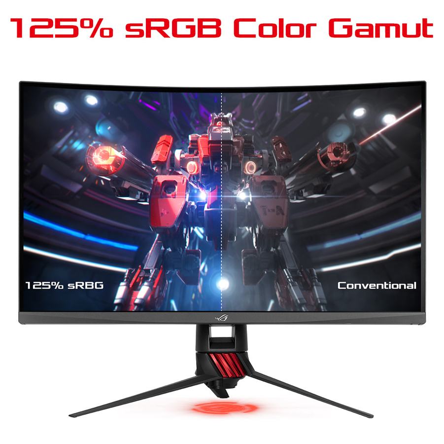 Màn Hình Gaming Cong Asus ROG Strix XG32VQ 32inch WQHD 4ms 144Hz FreeSync VA - Hàng Chính Hãng
