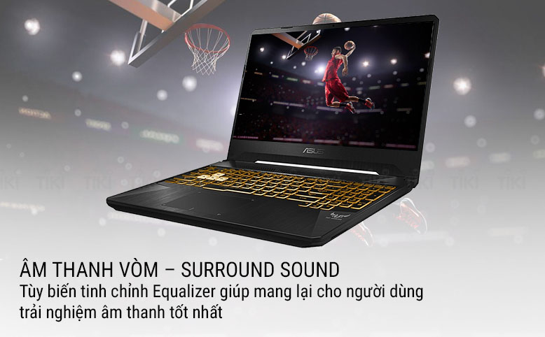 Laptop Asus TUF Gaming FX505DT-AL118T (AMD R5-3550H/ 8GB DDR4 2666MHz/ 512GB SSD M.2 PCIE/ GTX 1650 4GB/ 15.6 FHD IPS 120Hz/ Win10) - Hàng Chính Hãng