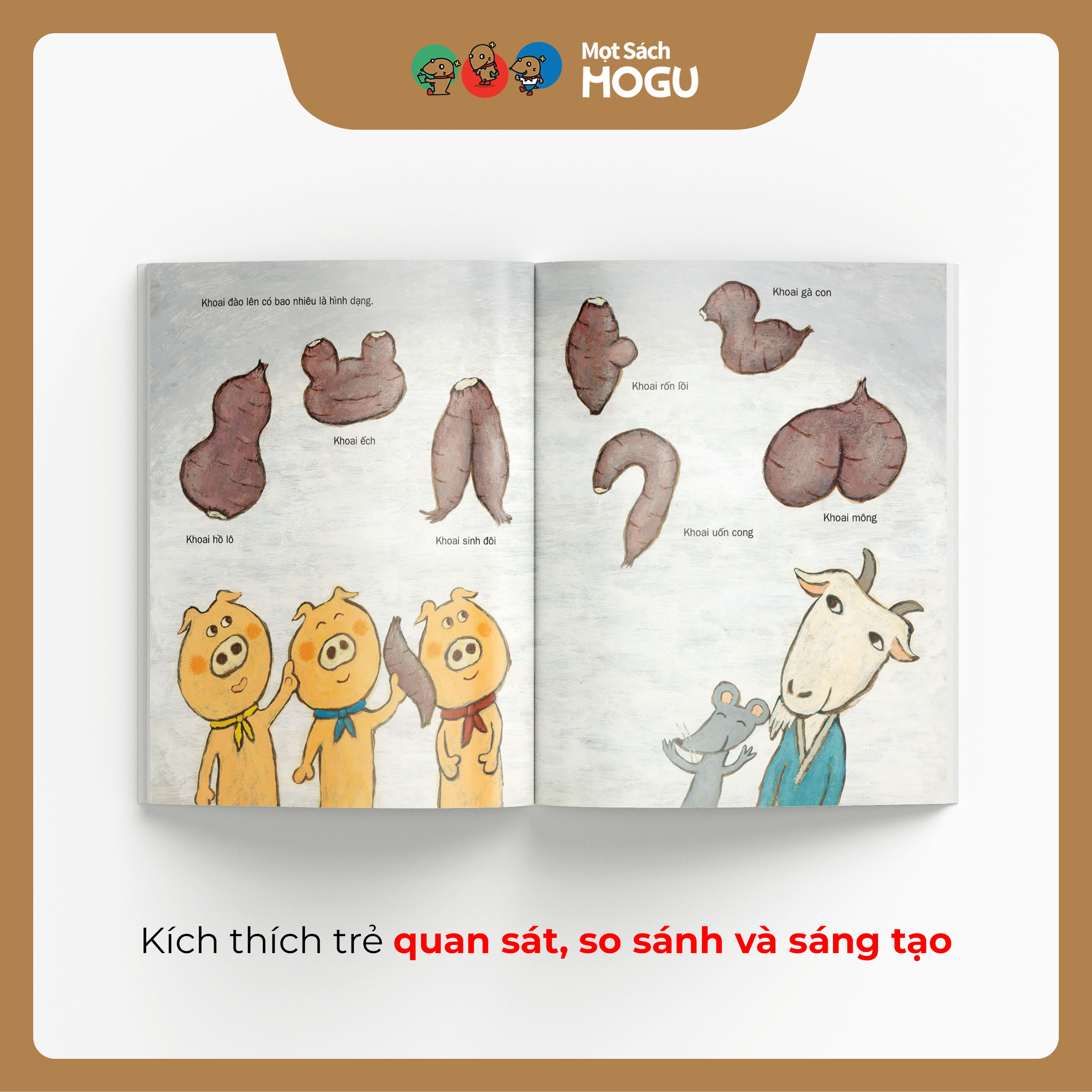 Truyện Ehon bé 3-4-5 tuổi - Đào khoai, đào khoai