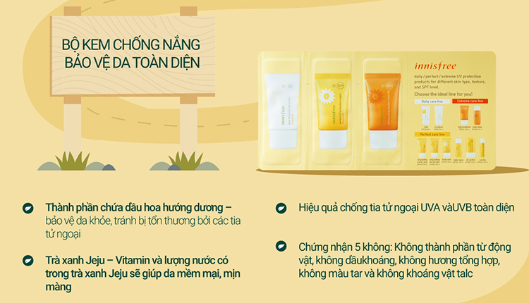 Bộ sản phẩm dưỡng ẩm và chăm sóc da toàn diện innisfree Basic Set Summer Vibe Box #1 - 278001881
