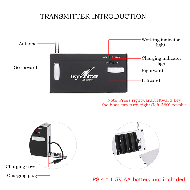 Tàu Cano Điều Khiển 777 - 220   -  Màu Giao Ngẫu Nhiên