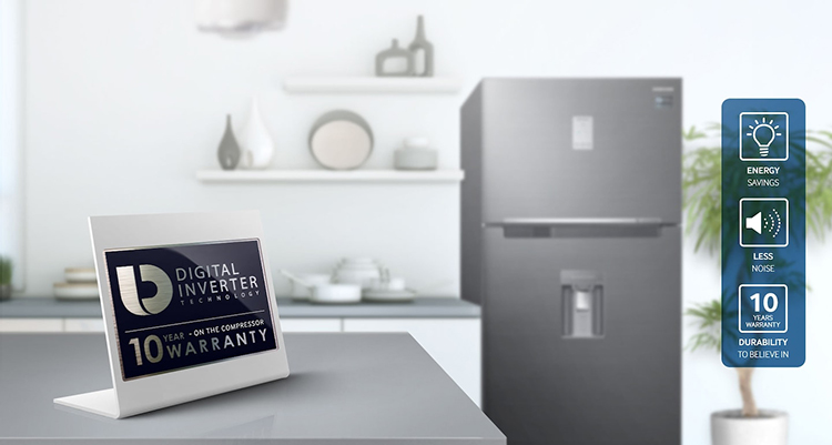 Tủ Lạnh Samsung Inverter RT43K6631SL/SV (453L)