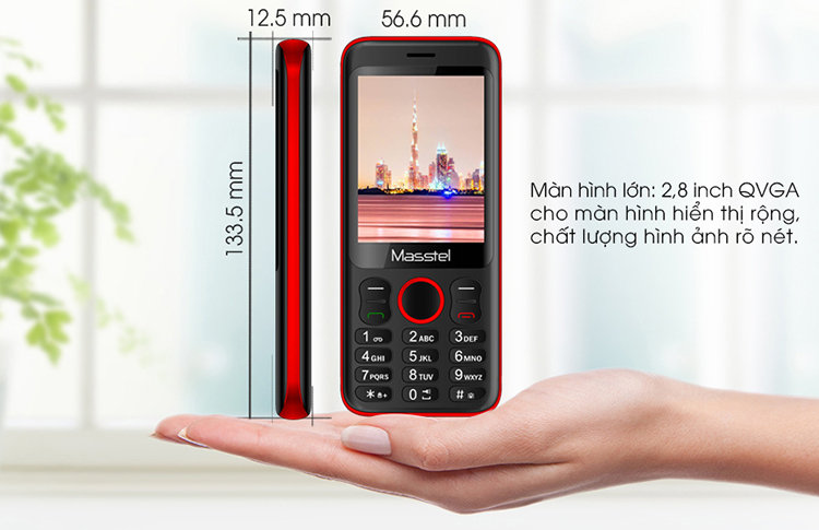 Điện Thoại Masstel IZI280 - Hàng Chính Hãng