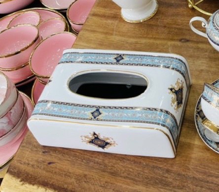 HỘP ĐỰNG GIẤY ĂN BẰNG SỨ XƯƠNG CAO CẤP (Size lớn 24cm x 13cm x 9,5cm ) GIAO NGẪU NHIÊN - VD82 10