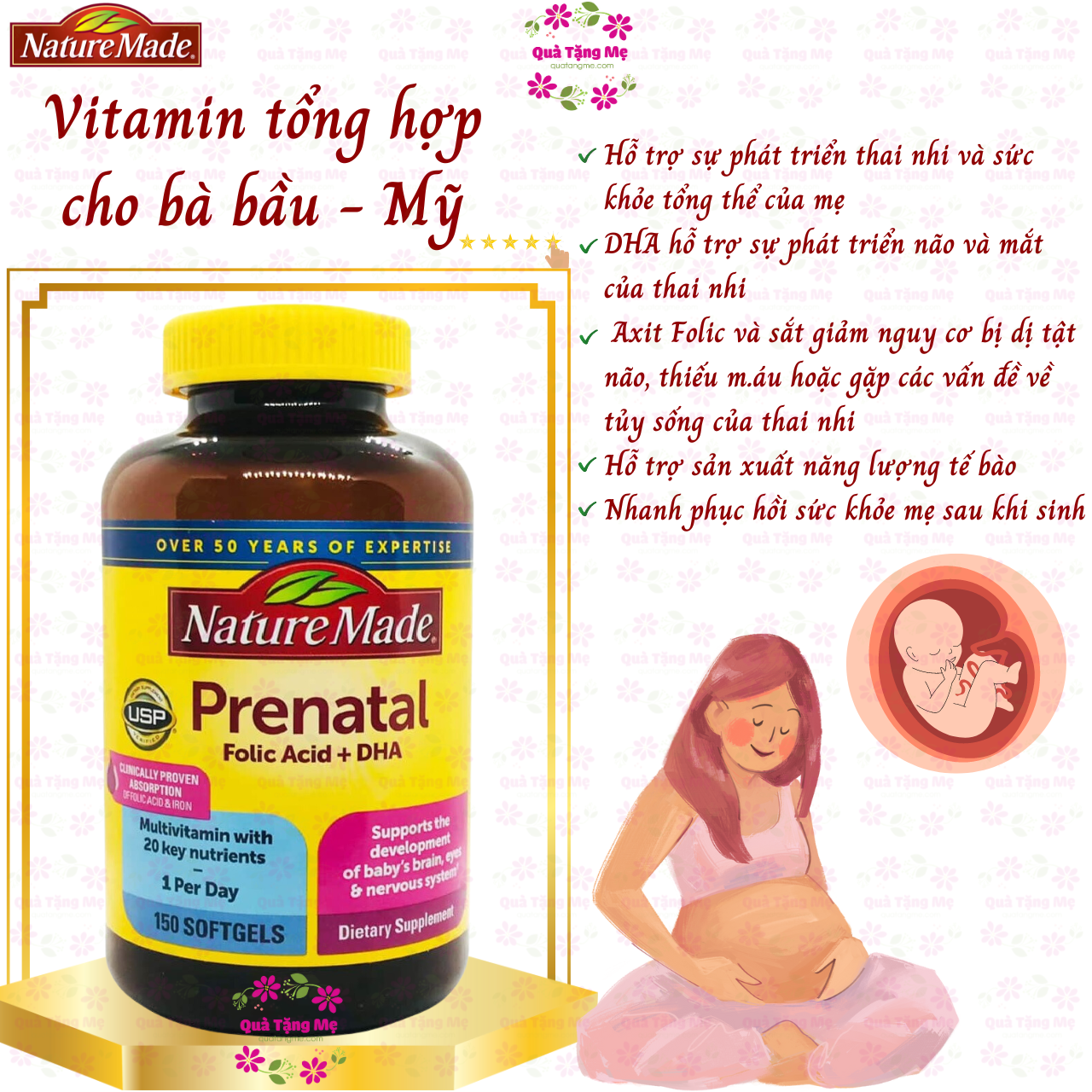 vitamin-tong-hop-cho-ba-bau-nature-made-prenatal-folic-acid-dha-150-vien-qua-tang-me