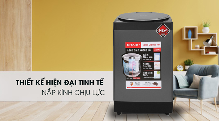 Máy giặt Sharp 10 kg ES-W100PV-H - Chỉ giao HCM