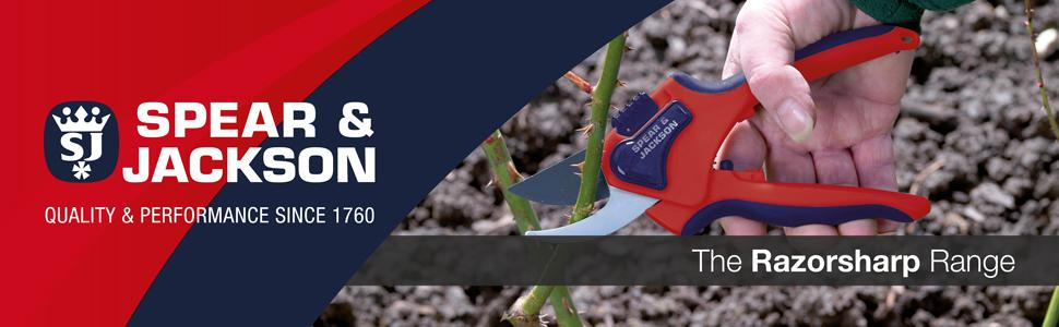 Kéo cắt cành màu bạc phong cách Nhật Bản Spear & Jackson 4452JS