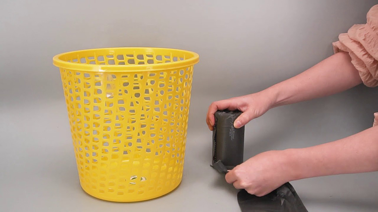 03 Cuộn Túi Rác Màu Green Eco Thân Thiện Môi Trường - Đen (45 x 55cm x 1Kg)