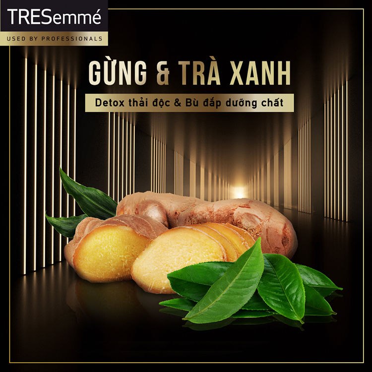 Dầu Gội Tresemmé Salon Detox Gừng Và Trà Xanh Detox Tóc Chắc Khoẻ - 850g