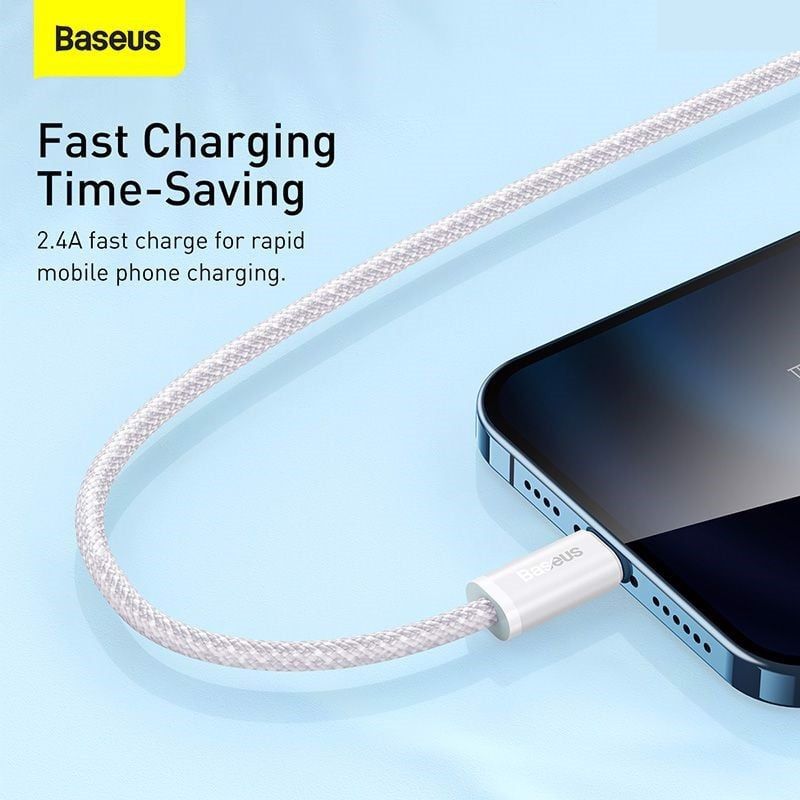 Cáp sạc nhanh và truyền dữ liệu Usb to Light-ning 2.4A Baseus Dynamic Series Fast Charging Data Cable- CALD- Hàng chính hãng