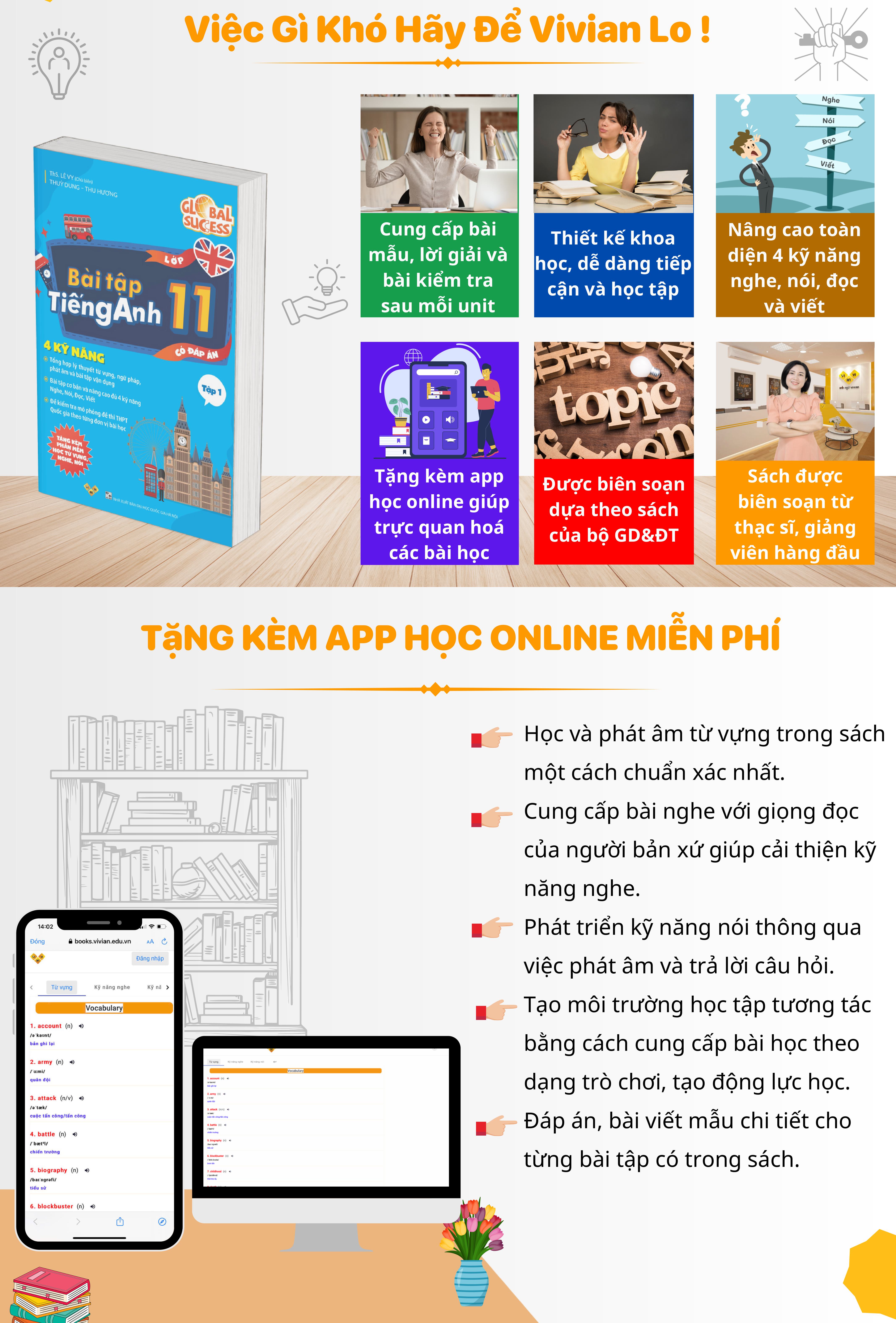 Sách bài tập tiếng Anh lớp 11 mới Global Success 4 kỹ năng (Có đáp án) – Tập 1